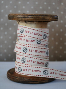 Tasiemka Świąteczna Let It Snow 01