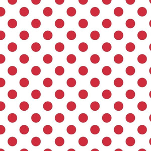 Riley Blake Medium Dots Czerwień Na Białym